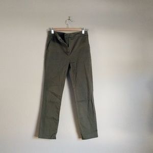 H&M Pants Ankle Green Olive 4 Divided